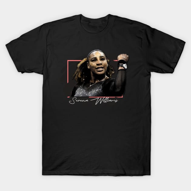 serena williams//scratch paint T-Shirt by 9ifary